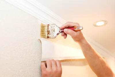 Pose de papier peint à Perruel — revêtements muraux et toiles de verre